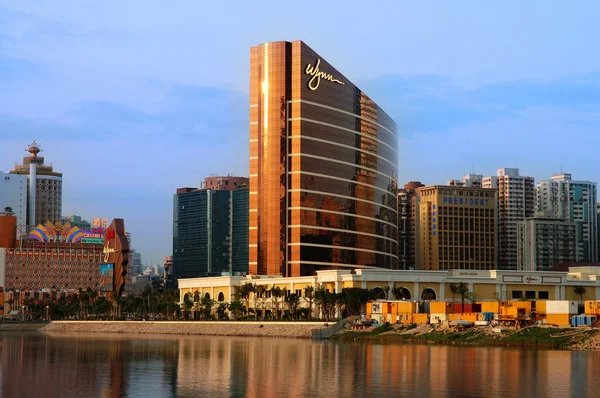 O casino de luxo chocolatado, Wynn, em Macau — Fotografia de Stock
