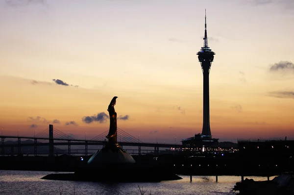 Kun Iam Statue and Tower Convention, Macau — Stock Photo, Image