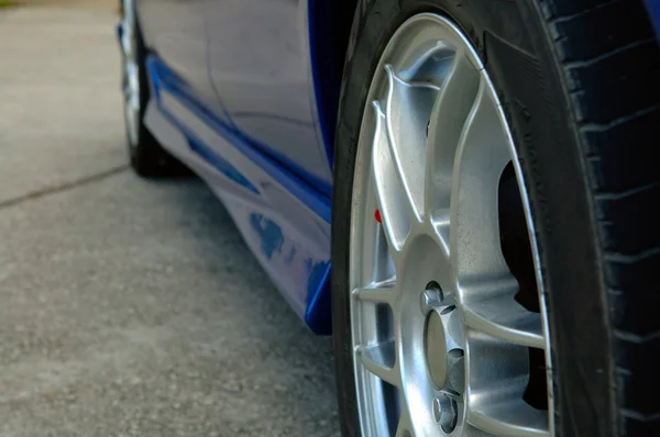 Close up of car wheel — Stock Photo, Image