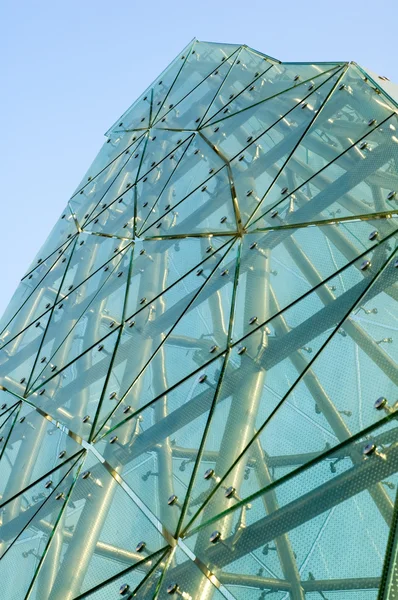 Panelen van groen glas — Stockfoto