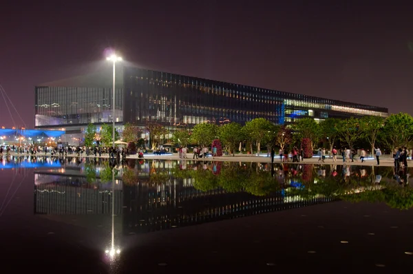 Reflection of construction — Stock Photo, Image