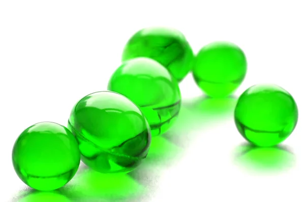Pilules abstraites en couleur verte — Photo