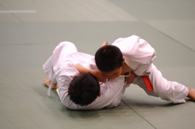Karate kids clipart