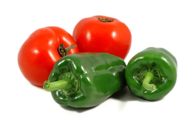 Papricas ve domates — Stok fotoğraf