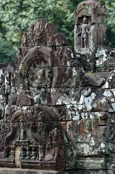 Heykel oyma mandapa, neak Stan, Kamboçya — Stok fotoğraf