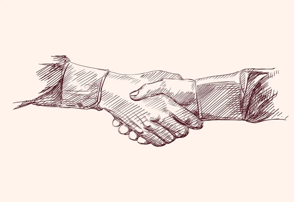 Handshake Sketch Royalty Free Handshake Sketch Vector Images Drawings Depositphotos