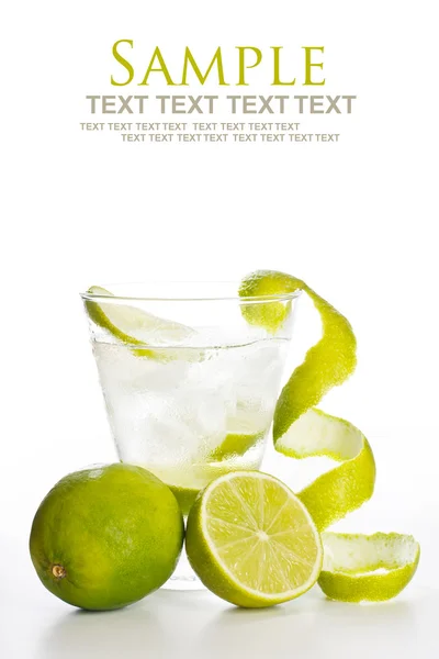 Vodka med lime — Stockfoto