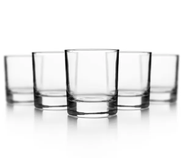 Set de vasos vacíos para whisky —  Fotos de Stock