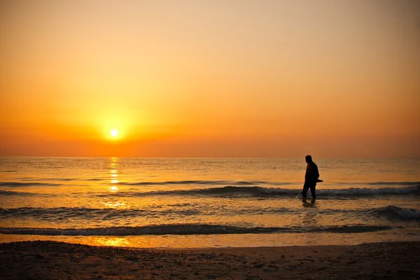 Mer et lever du soleil — Photo