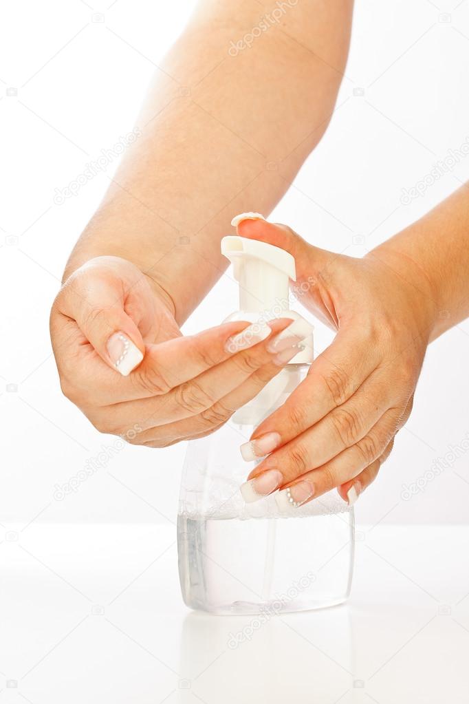 Hand soap gel pump