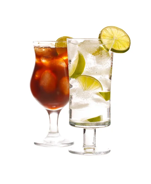 Vodka y bebida cola — Foto de Stock