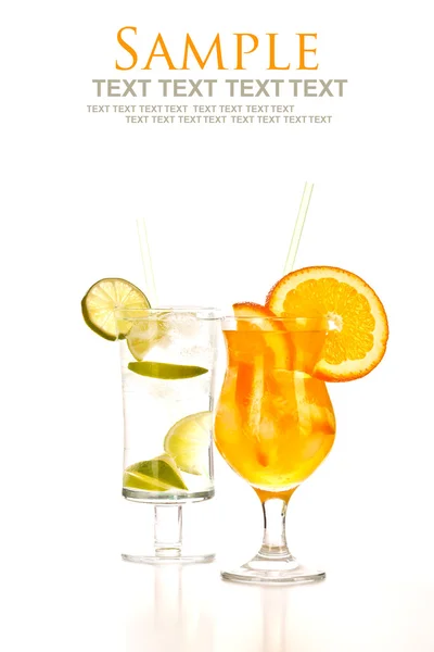 Två tropiska juicer — Stockfoto