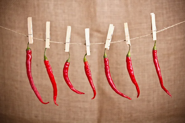 Red hot peppers Royalty Free Stock Photos
