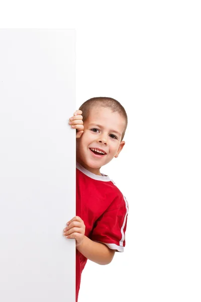 Smiling boy with board Stock Picture