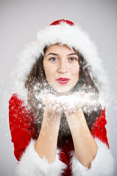 Santa kumaş kız — Stok fotoğraf