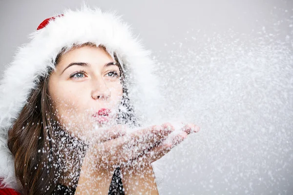 Babbo Natale donna — Foto Stock