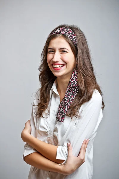 Menina adolescente sorrindo — Fotografia de Stock