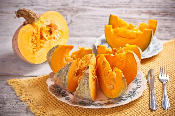 Slices of pumpkin — Stok fotoğraf