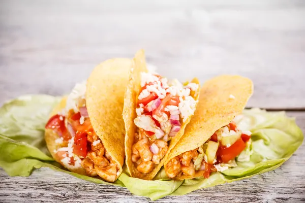 Chicken tacos — Stock Photo, Image