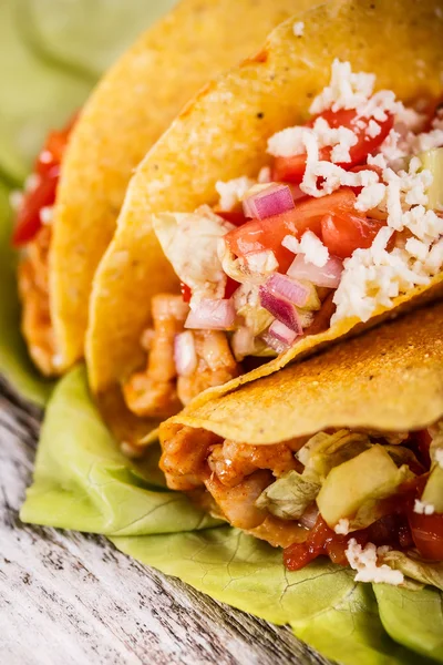 Chicken tacos — Stock Photo, Image