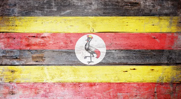 Drapeau de l'uganda — Photo