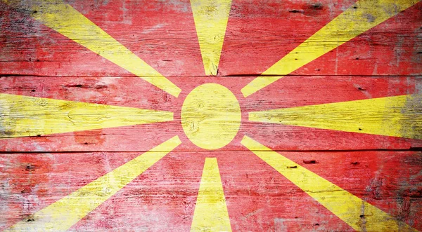 Bandera de la República de Macedonia — Foto de Stock