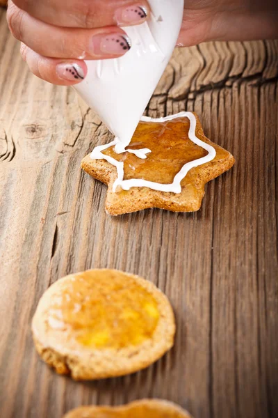 Lebkuchen zu Weihnachten — Stockfoto