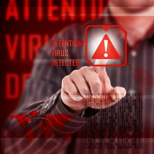 Alerta de virus — Foto de Stock