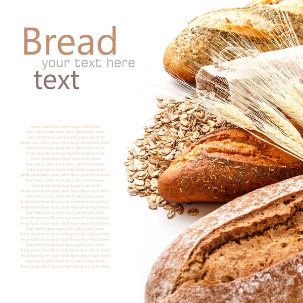 Bread from rye and wheat flour — Stock Photo, Image