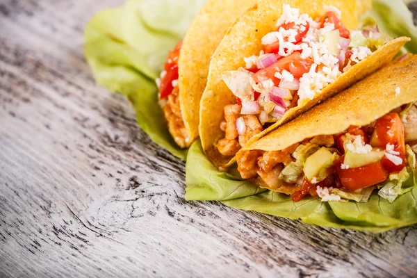 Chicken tacos — Stock Photo, Image