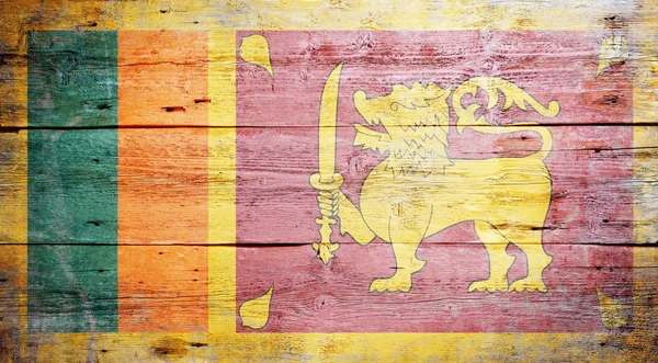 Bandeira de sri lanka Fotografias De Stock Royalty-Free