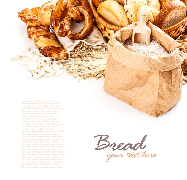 Verschillende soorten brood — Stockfoto