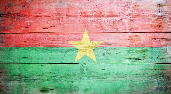 Burkina Fasos flagga — Stockfoto