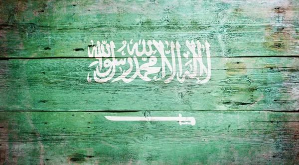 Vlag van Saudi-Arabië Rechtenvrije Stockfoto's