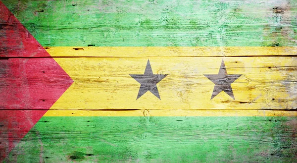 Vlag van Sao Tomé en Principe — Stockfoto