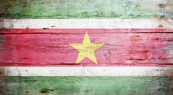 Flagge von Surinam — Stockfoto