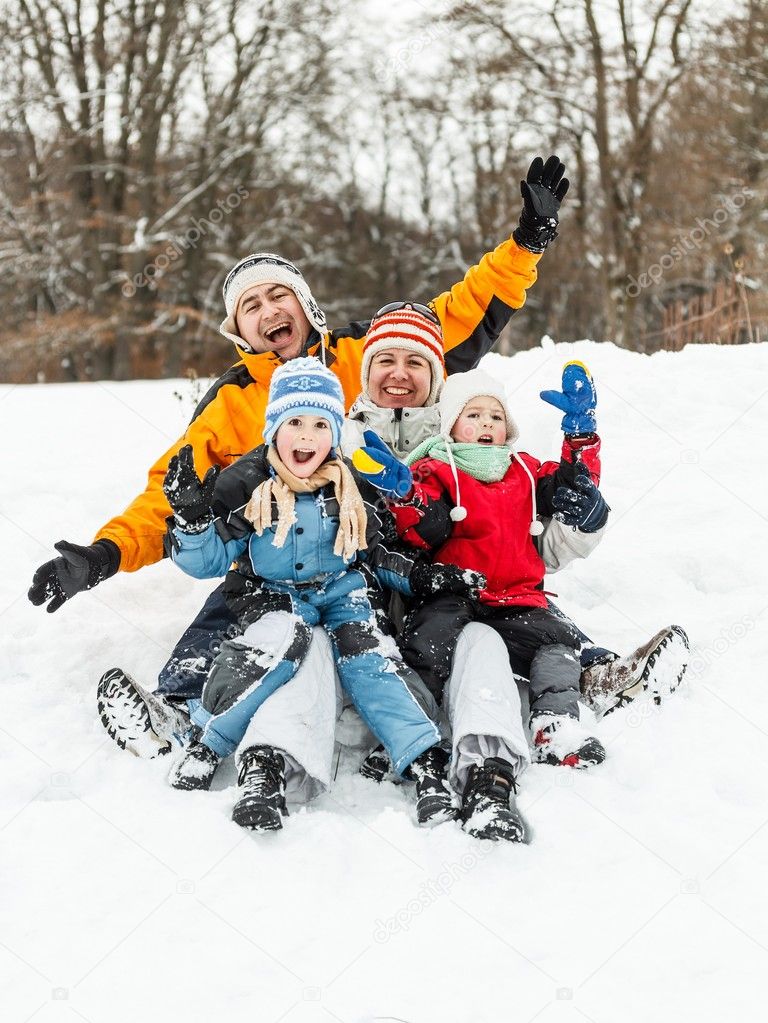 Family having fun