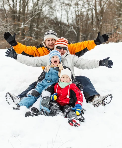 Familia feliz — Foto de Stock