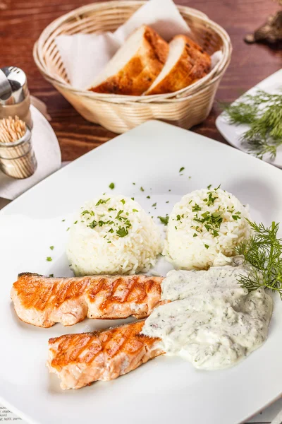 Bife de filé Pangasius — Fotografia de Stock