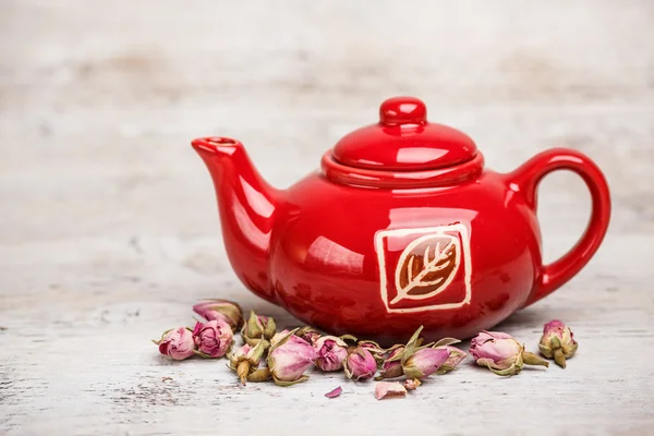 Red teapot — Stock Photo, Image