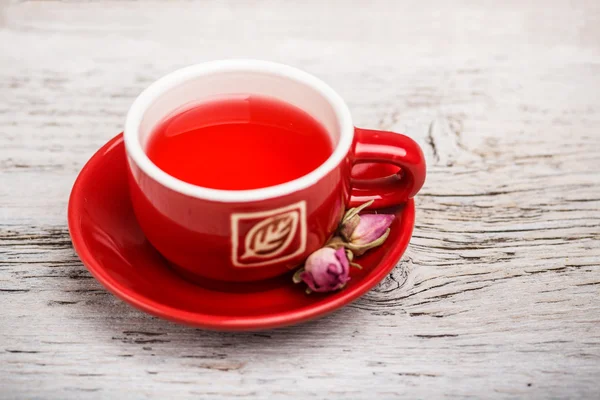 Té de capullo rosa — Foto de Stock