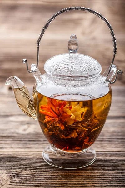 Flowering tea — Stock Photo, Image