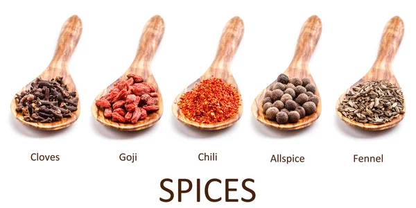 Collection of spices Stock Photo