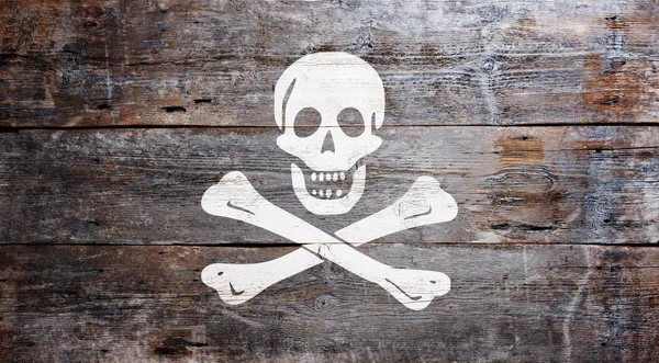 Flag of piracy Stock Picture