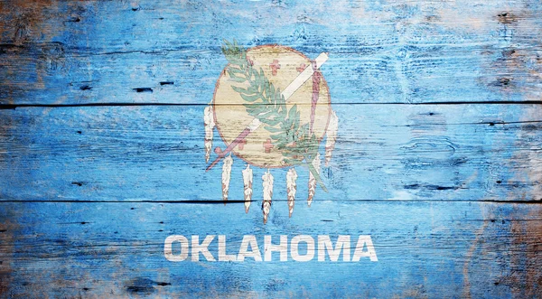 Bandeira do estado de Oklahoma — Fotografia de Stock