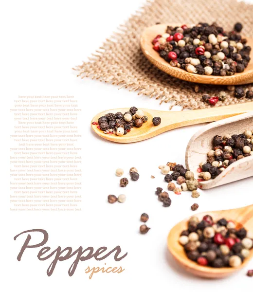 Colorful peppercorns — Stock Photo, Image