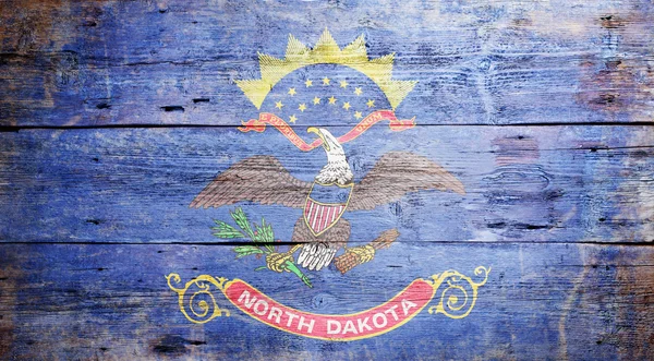 Flagge des Bundesstaates North Dakota — Stockfoto