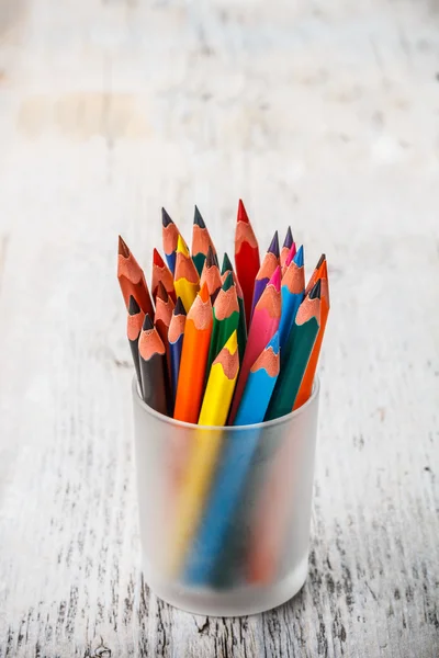 Vários lápis de cor — Fotografia de Stock
