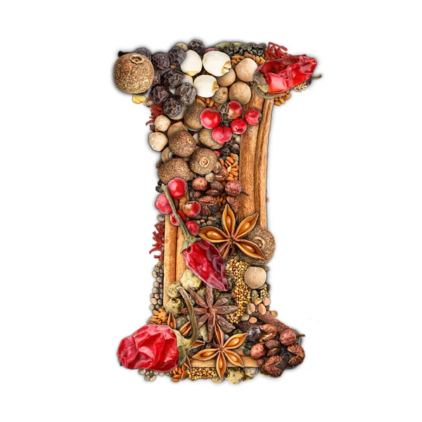 Spices letter — Stock Photo, Image