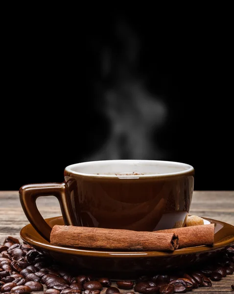 Tasse heißen Kaffee — Stockfoto